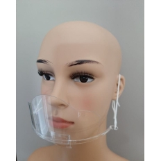 Mini przyłbica ochronna, wieokrotnego użytku, 1szt., transparentna