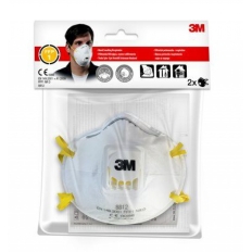 Półmaska filtrująca z zaworem 3M Cool Flow, FFP1 (8812), 2szt, biała