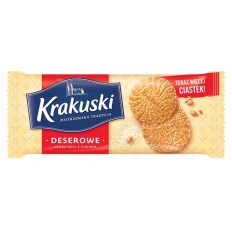 Ciastka KRAKUSKI Deserowe, z cukrem, 200 g