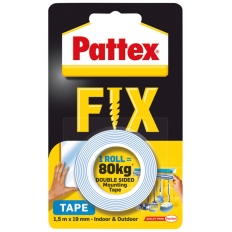 Taśma dwustronna PATTEX FIX, 1,5m x 19mm, 80kg
