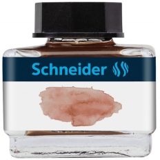 Atrament do piór SCHNEIDER, 15 ml, cognac / ciemnobrązowy