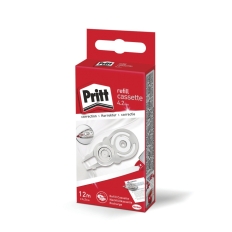 Kaseta wymienna do korektora w taśmie PRITT REFILL CASSETTE, 4,2mm x 12m, pudełko, zawieszka
