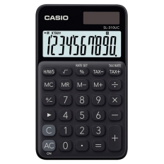 Kalkulator kieszonkowy CASIO SL-310UC-BK-B, 10-cyfrowy, 70x118mm, czarny