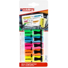 Mini zakreślacz e-7/5 BL EDDING, 1-3mm, 5 szt., blister, mix kolorów