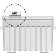 Indeksy do przekładek HAN Kartei, PVC, 10 szt., transparentne