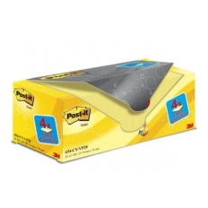 Karteczki samoprzylepne POST-IT® (654CY-VP20), 76x76mm, 100 kart./bloczek, 16 + 4 bloczki GRATIS, kanarkowo żółte