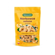 Orzechy nerkowca lekko solone, Bakalland, 70gr