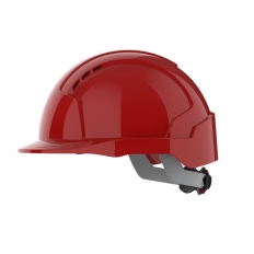 Hełm ochronny EVOLite®, regulacja na pokrętło, wentylowany, czerwony