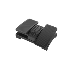 Podnóżek Q-CONNECT, 430x320mm, z oddzielnymi platformami na nogi, czarny