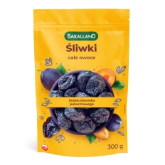 Śliwki suszone całe owoce, Bakalland, 300g