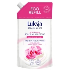 Kremowe mydło w płynie LUKSJA, róża, zapas 400ml