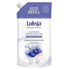 Kremowe mydło w płynie LUKSJA, len, zapas 400ml
