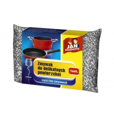 Zmywak do delikatnych powierzchni JAN NIEZBĘDNY, srebrny