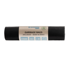Worki na śmieci DONAU ECO, mocne (LDPE), 120l, 10 szt., czarne