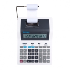 Kalkulator drukujący DONAU TECH, CI-CX123N, 12-cyfr. wyświetlacz, wym. 267x202x77 mm, biały