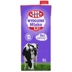 Mleko MLEKOVITA WYDOJONE UHT bez laktozy 3,2% 1L
