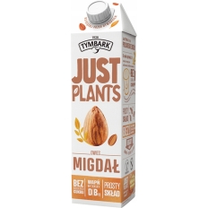 Napój roślinny TYMBARK Just Plants, owies-migdał, 1l