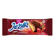 Ciastka JEŻYKI GOPLANA, 140g, dark cherry