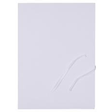 Teczka wiązana OFFICE PRODUCTS Budget, karton, A4, 250gsm, 3-skrz., biała