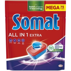 SOMAT Tabletki do zmywarki MEGA 75 szt. All in one Extra Lemon 09282