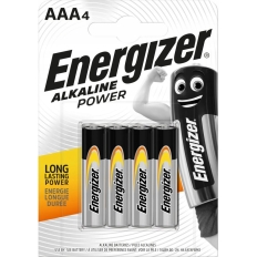 Bateria ENERGIZER Alkaline Power, AAA, LR03, 1,5V, 4szt.