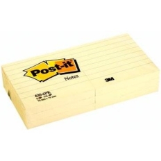 Karteczki samoprzylepne POST-IT® (655CY-VP20), 127x76mm, (16+4)x100 kart., żółte, 4 bloczki GRATIS