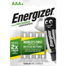 Akumulator ENERGIZER Universal, AAA, HR03, 1,2V, 500mAh, 4szt.