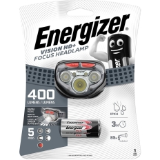 Latarka czołowa ENERGIZER Vision HD Plus Focus Headlight + 3szt. baterii AAA, szara