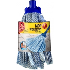 Mop ANNA ZARADNA, wiskozowy, kratka, 1 szt., mix