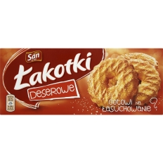 Ciastka Łakotki SAN, 168 g, z cukrem