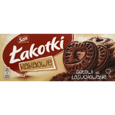 Ciastka Łakotki SAN, 168 g, kakaowe