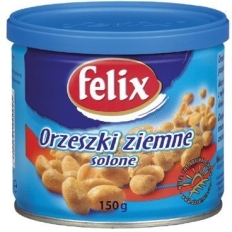 Orzeszki ziemne, FELIX, puszka, 140 g, solone