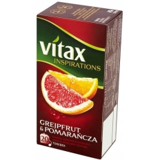 Herbata VITAX INSPIRATIONS, grejpfrut i pomarańcza, 20 torebek