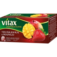 Herbata VITAX INSPIRATIONS, TRUSKAWKA I MANGO, 20 torebek