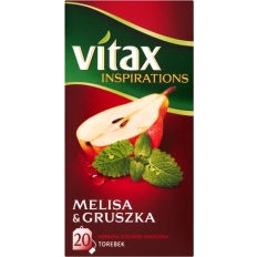 Herbata VITAX INSPIRATIONS, MELISA I GRUSZKA, 20 torebek