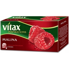 Herbata VITAX INSPIRATIONS, malinowa, 20 torebek