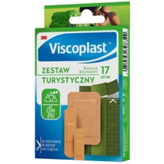 Plaster uniwersalny VISCOPLAST, turystyczny, traypack, 17szt.