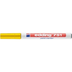 Marker olejowy e-751 EDDING, 1-2 mm, żółty