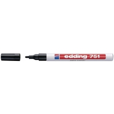 Marker olejowy e-751 EDDING, 1-2mm, czarny