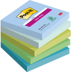 Karteczki samoprzylepne Post-it® Super Sticky, OASIS, 76x76mm, 5x90 kart.