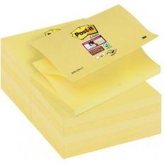 Karteczki samoprzylepne POST-IT® Super sticky Z-Notes (R350-12SS-CY), 127x76mm, 1x90 kart., żółte