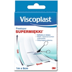 Plaster do cięcia VISCOPLAST Prestopor, supermiękki, na włóknie, 6cmx1m