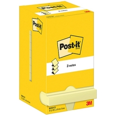 Karteczki samoprzylepne POST-IT® Z-Notes (R-330), 76x76mm, 12x100 kart., żółte