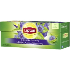 Herbata LIPTON Earl Grey, zielona, 25 torebek