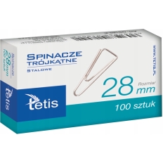 Spinacz trójkątny 28mm (100szt.) GS180-B TETIS