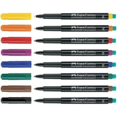 Foliopis z gumką OHP MULTIMARK F 0.6mm niebieski 151351 FABER-CASTELL