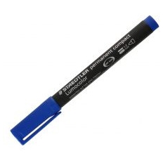 Marker permanentny niebieski COMPACT