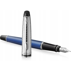 Pióro wieczne Expert Deluxe Metalic niebieski F CT 2187650 WATERMAN