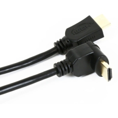 Kabel HDMI -> HDMI 1,5m v.1.4 kątowy czarny OMEGA (41855)