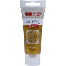 Brokat akrylowy 60ml złoty Happy Color HA 7370 0060-101